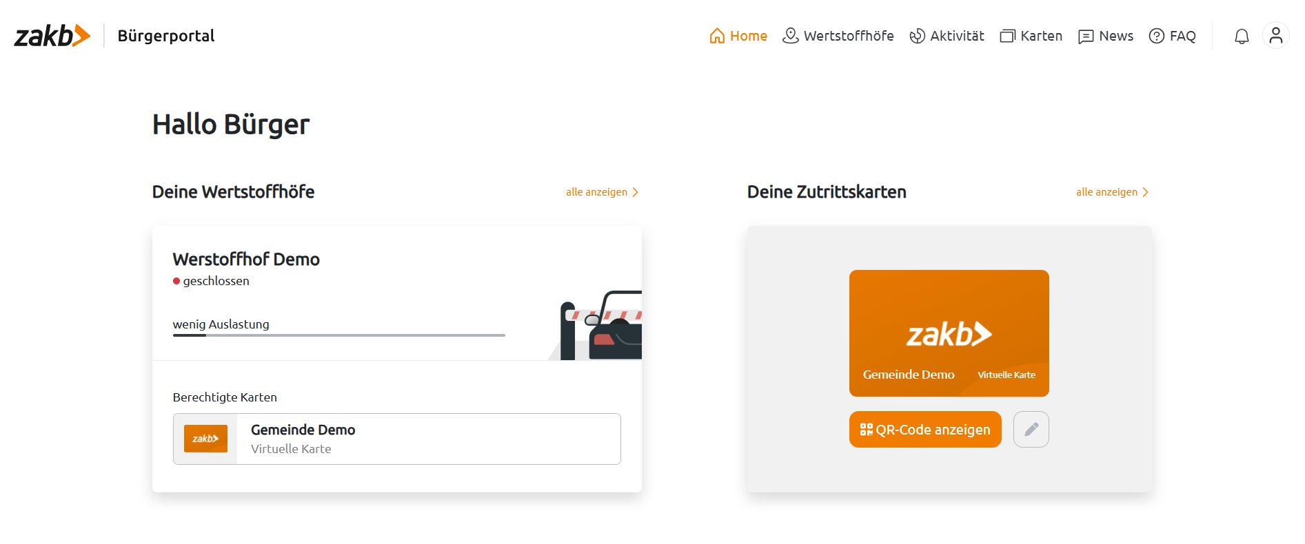 Wiegon/Zakb Bürgerportal (coming soon)